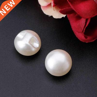 50pcs 10mm 11mm Round Sewing Pearl Buttons For Clothing Sewi