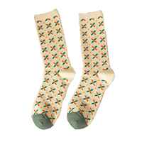 2 Pair Print Cute Long Winter Socks Women Faion New Flower thumbnail 5