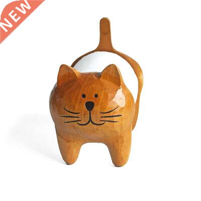 Ceative Wooden Tissue Hol Cute Cat Toilet ae Hol B