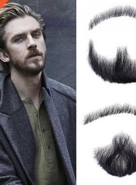 LiangMo Nep Lace Beard Hand Made By Hair Fake Beard For Man