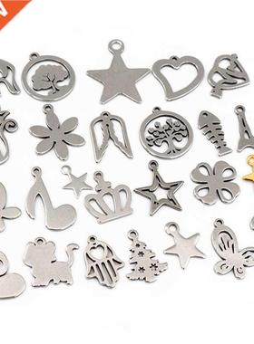 30pc/lot 316 Stainless Steel Five-pointed Star Cute Necklace