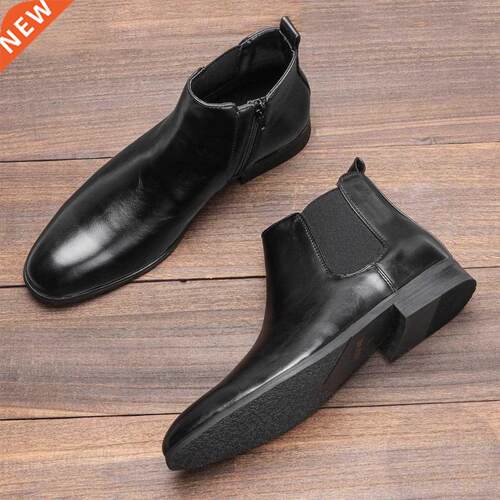 Big Size 8~50 Men Ankle Boots Leather Chelsea Boots 大码鞋