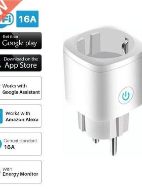 Smat lug WiFi Socket EU 16A owe Monito Timing Function