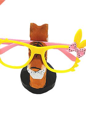 Animal Glasses ack Hand Caved Wood Eyeglasses Sectacle