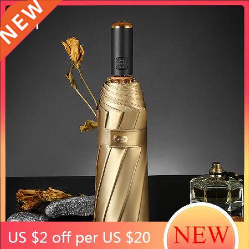 UV Protection Embroidery Small Glod Umbrella Women Luxury