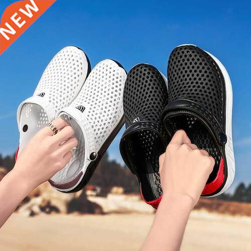 Men's Beach Sandals Summer Hole Couple Slides Platfo