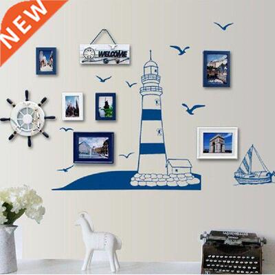 50*22.5cm Blue Sailing Seagull Wall Stickers for kids rooms