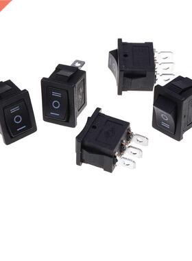 5PCS AC 6A/250V 10A/125V SPDT On/Off/On Mini 3 Pin Boat Roc