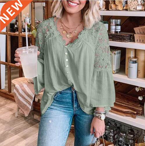 irt Women Blouse Blouses Boho irts Turn down Collar