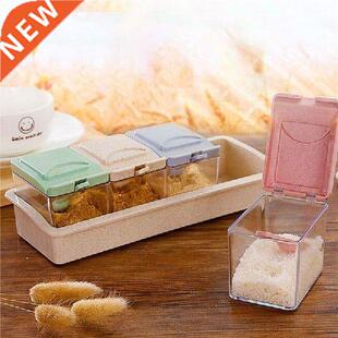 Kitchen Spice Condiment Box Transparent Spices Seasoning