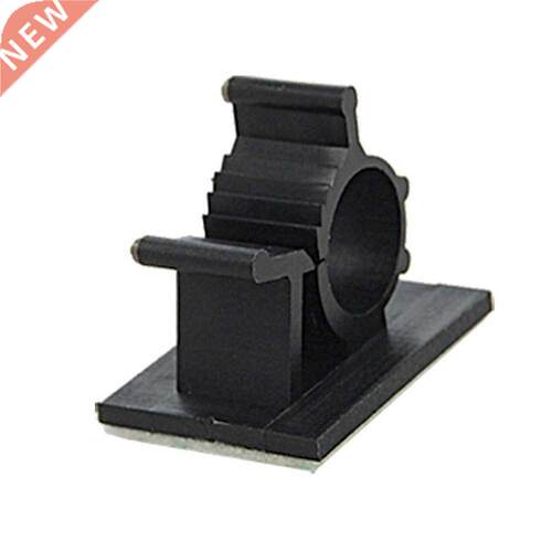 Black Adhesive Backed Nylon Wire Cable Clips Clamps