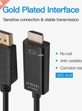 1.8M Display Ports Male to HDMI Male Converter Adapter Cable