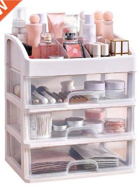 2/3 Layer Cosmetic Makeup Brush Drawer Storage Box Jewelry
