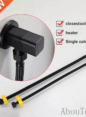 Silver Black Faucet Water Inlet Hose Water Heater Water