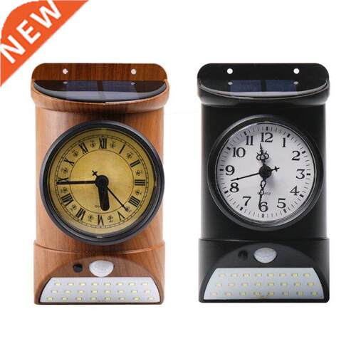 Outdoor IP44 Waterproof Wall Clock Retro Clock LED Wall Lamp