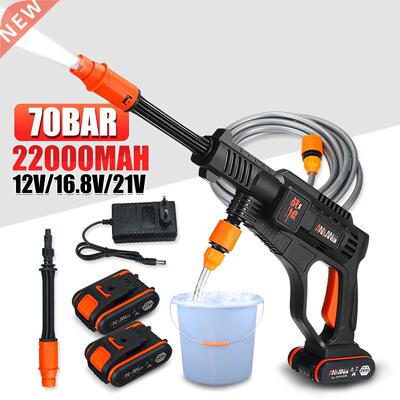 70BAR 22000mAh High Pressure Car Washer Self Priming Sustain