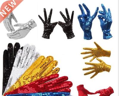 1 Pair Michael Jackson Sequined gloves Evening Party Costume