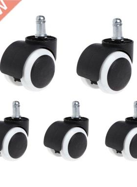 5Pcs 2 Office Home Chair Swivel Casters Mute Wheel Universa