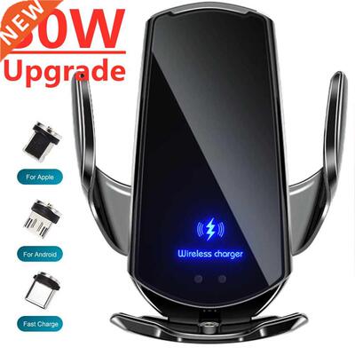 30W Car Wireless Charger Magnetic Automatic Car Mount Phone