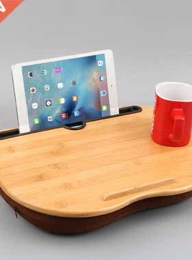 New 1PC Bamboo Computer Stand Laptop Desk Notebook Table For