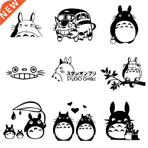 s Totoro Car Stickers Vinyl Decal For Rearview Mirror