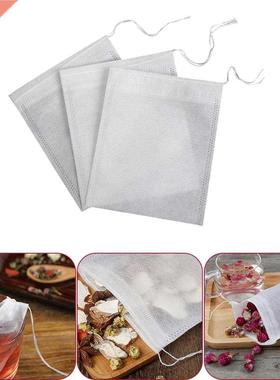 100 Pcs Tea Bags for Tea Bag Infuser with String Heal Seal