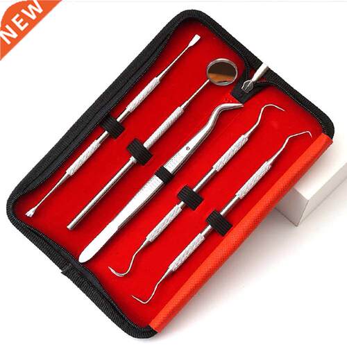 5pcs Dental Hygiene Tool Kit Dentist Tartar Scraper Scaler D