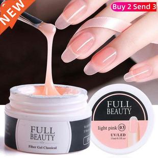 Quick Building Gel for Nail Extension Acrylic White Clear UV