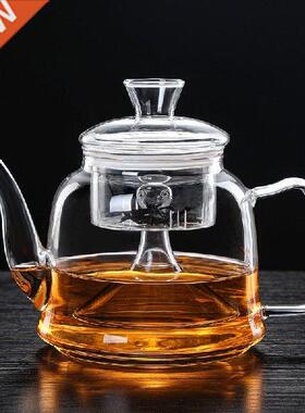 Large Capacity Glass Tea Pot Boil Tea Ware Glass Steaming