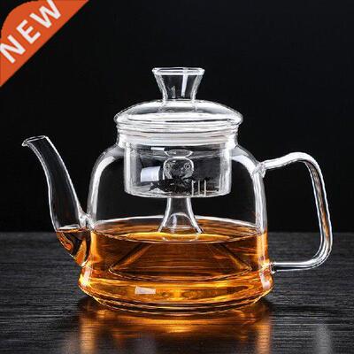 Large Capacity Glass Tea Pot Boil Tea Ware Glass Steaming