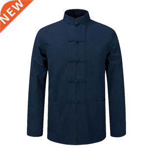 100%Cotton Long Sleeve Traditional Chinese Clothes Tang Suit