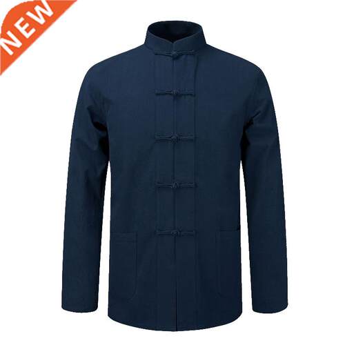 100%Cotton Long Sleeve Traditional Chinese Clothes Tang Suit