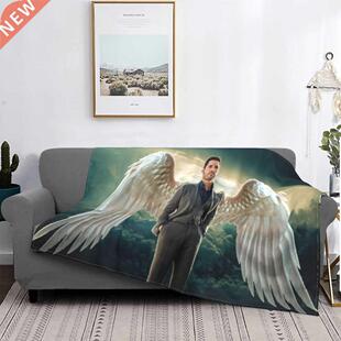 Lucifer Heaven Wings Blanket Tom Ellis Winter Warm Bedspread