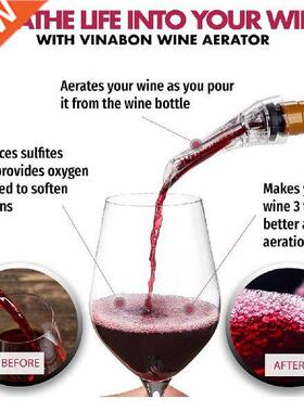 Wine bubbler pourer nozzle set with filter diffuser air