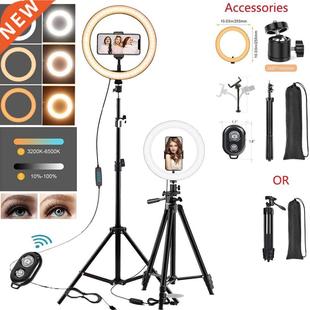 Ring Light Ring LED Light Stand Selfie Photography Phone10in