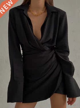 2022 Spring Padded Shoulder Long Sleeve Fashion Female Shirt