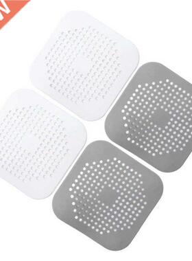 Drain Hair Catcher TPR Durable Square Shower Hair Stopper wi