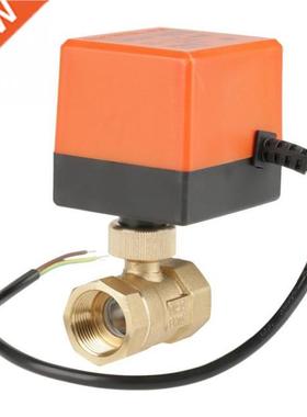 AC 220V G3/4 DN20 2 Way Brass Motorized Actuator Ball Valve