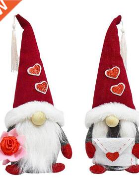 Valentine's Day Faceless Doll Ornament Nordic Gnome Stuffed