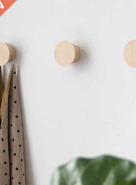 Nodic Style Beech Wood Clothes Hooks Hanges Coat acks Wo