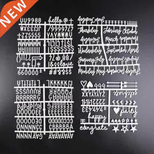 4Pcs/Set Characters For Felt Letter Board Numbers For Change