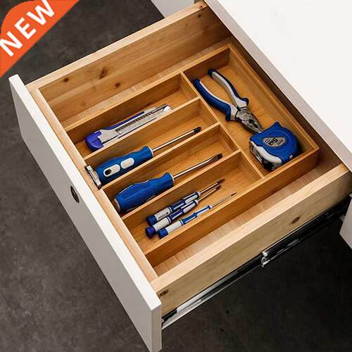 Adjustable Bamboo Drawer Divider DIY Storage Shelves