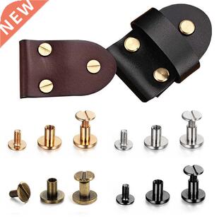 10Sets Luggge Lether Metl Crft Solid Screw Nil Rivet Do