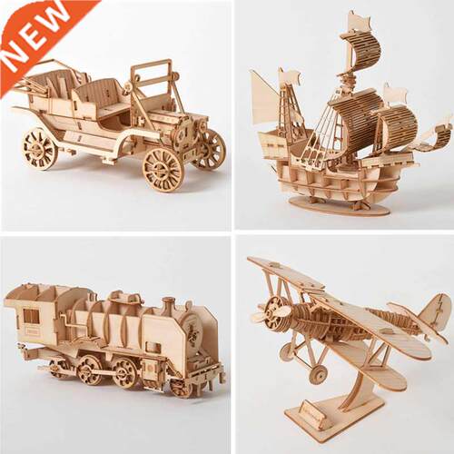 3D Wooden for Assembly Puzzle Laser Cutting Sailing Ship Bip