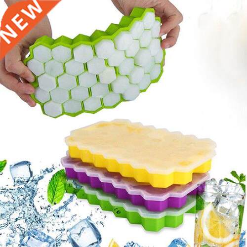 BPA Free Silicone Ice Cube Maker Honeycomb Ice Cube Tray