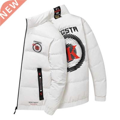 Winter Men's Jackets Fashion Men Cotton Down Warm Parkas Coa