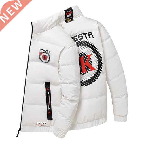Winter Men's Jackets Fashion Men Cotton Down Warm Parkas Coa