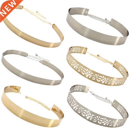 80% HOT SALE Fashion Women Party Hollow Metal Wide Waistband