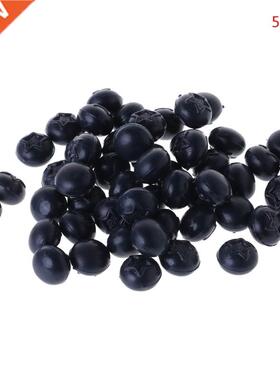 50pcs Lifelike Artificial Blueberry Plastic Fake Fruit Displ