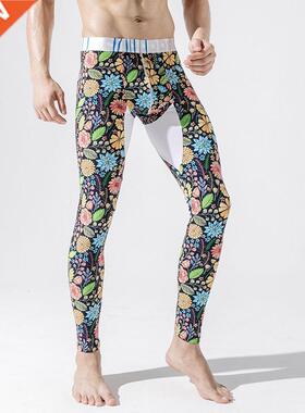 New Men's Cotton Faion Long Johns Winter Warm Printed The